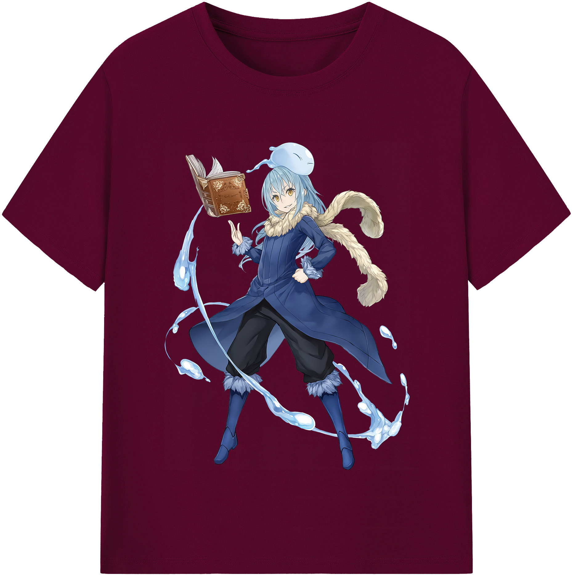 （画像用） 転スラ Regarding Reincarnated to Slime レディースカジュアルプリントTシャツ（綿100％）